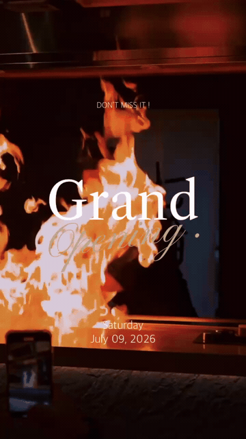 Grand opening cafe