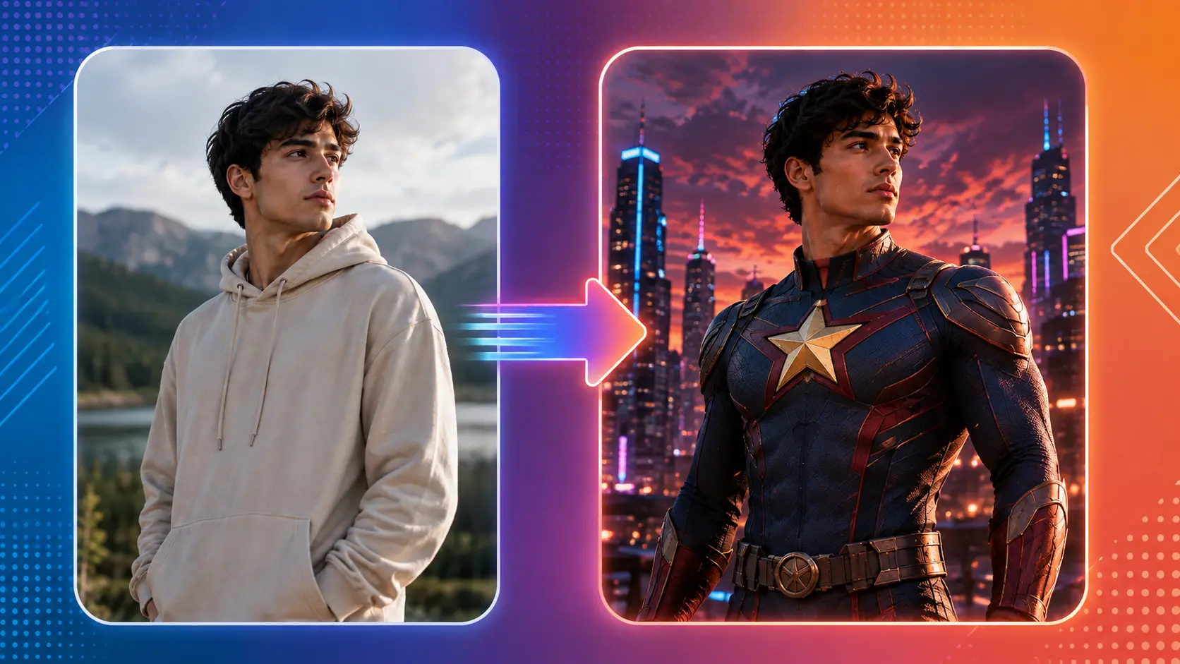 AI Superhero Art Generator: Create Your Own Original Hero on Templix