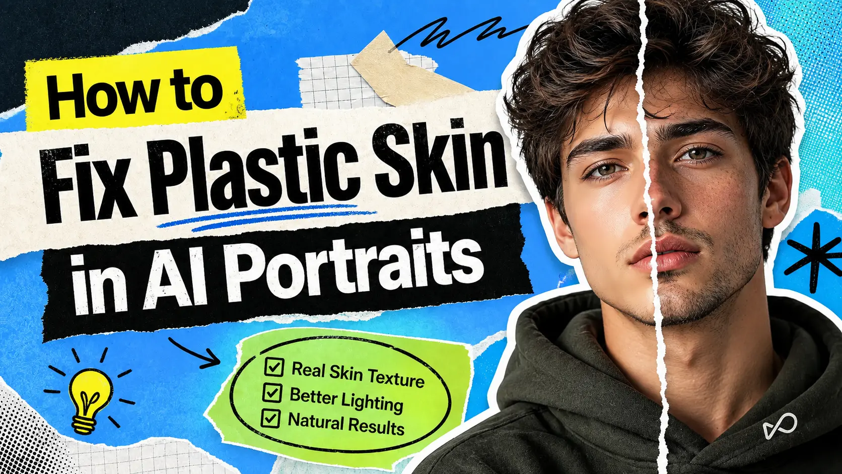 How to Fix Plastic Skin in AI Portraits on Templix