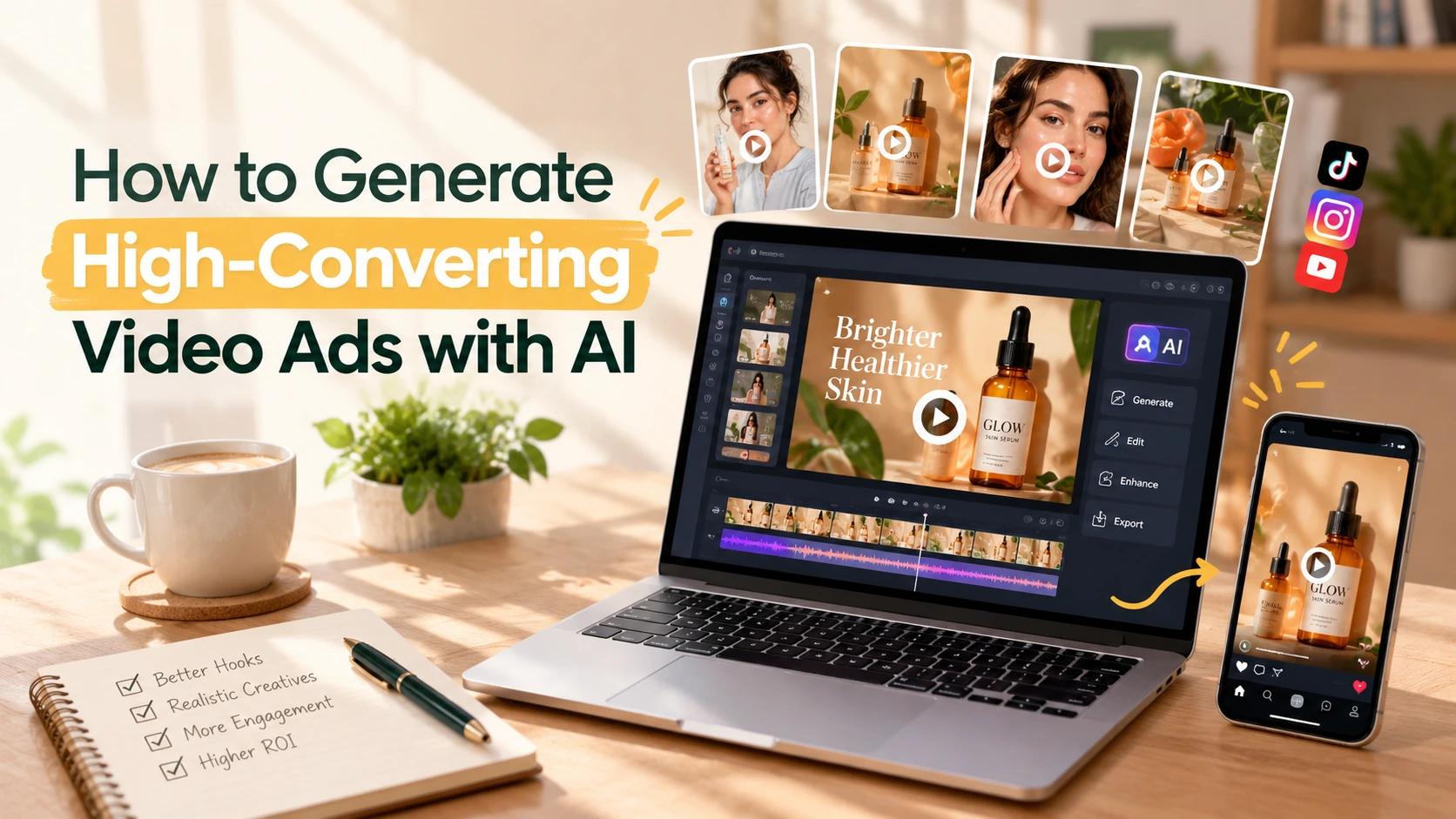 How to Generate High-Converting Video Ads with AI on Templix