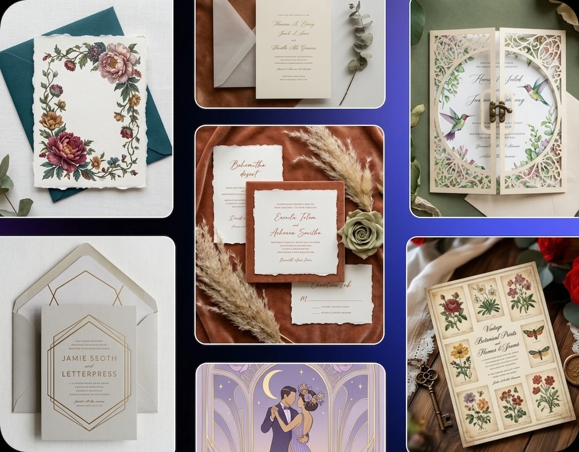 High-Quality, Print-Ready Wedding Cards